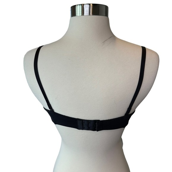 Victorias Secret Convertible Strapless Bra Womens Padded Push Up Wired Black 34B - Picture 6 of 11